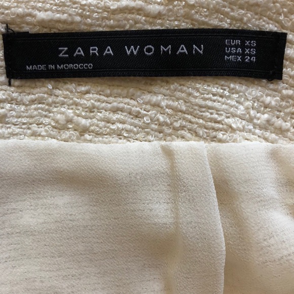 🟠 ZARA 🟠 cotton tweed mini skirt - Picture 4 of 8